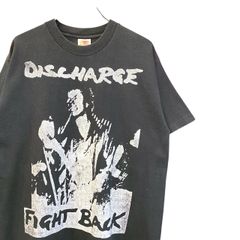 80s当時物 DISCHARGE 両面プリントTシャツ シングルステッチ USA 