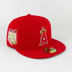 【New EraⓇ正規商品】ニューエラ キャップ 59FIFTY Shohei Ohtani American League MVP&Home Runs Leaders ロサンゼルス・エンゼルス HRパッチ スカーレット 商品番号:14340983