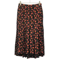 美品 2019年新作 ヌメロヴェントゥーノ プリントプリーツロングスカート 40 N°21 11&frasl;10-23:59迄30％OFFクーポン対象N°21 ヌメロ