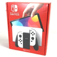 【中古美品】 未使用品 Nintendo Switch(有機ELモデル) Joy-Con(L) (R) ホワイト 任天堂 スイッチ 本体 【034-250514-nm-12-fuz】