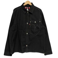 JUNYA WATANABE MAN Levi's 24AW デザインステッチ シャツジャケット WN-J913 ブラック M ジュンヤ ワタナベ マン リーバイス shirts shirt jacket jkt medium エム シャツ JKT ミディアム