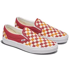 新品箱付き 各サイズあり【VANS/ヴァンズ】CLASSIC SLIP-ON TRI-TONE CHECKER　RED/WHITE　スリッポン VN000D5PCJH
