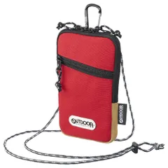 【人気商品】AMZODSPP05RD ショルダーベルト・カラビナ・ベルトループ付 ショルダーポーチ スマホポーチ 大型 レッド Max対応 Pro 4977187282146 14 iPhone スマートフォンポーチ05 PRODUCTS(アウトドアプロダクツ