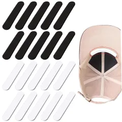 【迅速発送】LOYELEY 帽子 サイズ調整テープ 20点セット 厚さ5mm 黒 白 EVA素材 発泡体 ハットサイズ調整テープ 剥がせる 粘着テープ 調整 テープ 帽子ケア用品 帽子用 キャップ用 男女兼用