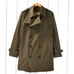 3TK057】オリヒカ ORIHICA 取外し可能中綿ライナー付 ハーフトレンチコート M カーキ 総裏地仕上げ ポリエステル100％ K182G721-0【中古】【メンズビジネス】202311