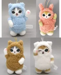 【中古】キーホルダー 全4種セット パジャマにゃんマスコット 「mofusand」