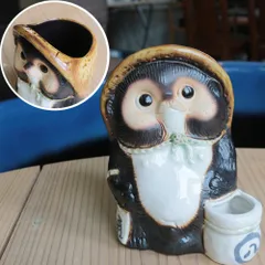 箸立て 爪楊枝立て付き 陶器 信楽焼 たぬき カトラリーケース レトロ おしゃれ 箸入れ カトラリースタンド 卓上 箸たて 収納 便利グッズ キッチン 便利グッズ・雑貨 福狸の箸立て ta-0449