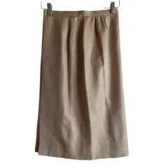Z1565 Leilian レリアン スカート タイトスカート ベージュ タック入り 日本製 レディース 9号