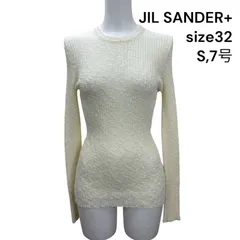 ◇ジル サンダー JIL SANDER+ カットソー ニット 長袖 アイボリー コットン 32、S、7号 レディース S5T236のサムネイル