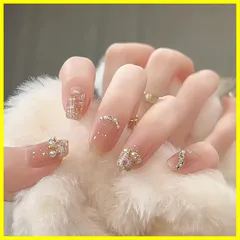 【数量限定】春夏 ネイル用品 ラウンドチップ 人気 ショート 和風 シンプル おしゃれ ネイルチップ ショート雰囲気色 花嫁ネイル 24枚入 光沢 つけ爪 成人式 チップ 入学式 卒業式 ネイル 結婚式 両面テープ ウッドスティック YINKE ネイルファイル