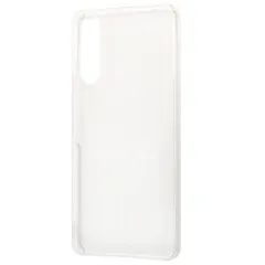 【在庫セール】ハードケース 光沢 シンプル ハード 単色 ストラップホール ケース (SO-52C / IV SOG07 10 / A202SO) Xperia 【 クリア プラタ 】