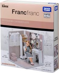 タカラトミー  リカちゃん インテリアコーディネート ドレッサールーム Francfrancコラボ 着せ替え おままごと 
