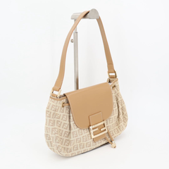フェンディ Fendi  ズッキーノ ヴィテッロ チューブ バッグ カラー ： キャンバス×レザー