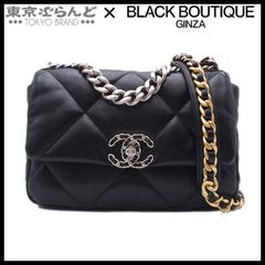 シャネル CHANEL シャネル 19 ディズヌフ マトラッセ チェーンショルダーバッグ 2WAY ハンドバッグ ランダムシリアル AS1160 黒 G・SV金具 ラムスキン 101795760