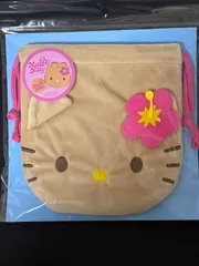日焼けキティ ぬいぐるみ巾着 ティーズファクトリー T'S FACTORY 巾着 サンリオ ぬいぐるみ巾着 ハローキティ/ひやけ