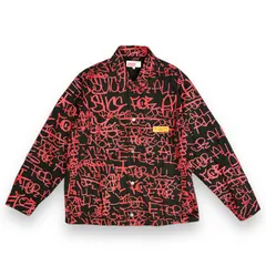 Supreme × COMME des GARCONS SHIRT 18SS Printed Canvas Chore Coat プリントキャンバスチョアコート カーバーオール シュプリーム コムデギャルソンシャツ コラボ ブラック L 73725A5のサムネイル