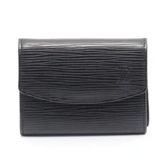 ルイ・ヴィトン LOUIS VUITTON コインケース ポルトモネ サーンプル エピ M63412 ノワール レザー ポルトモネ・サーンプル レディース Used A