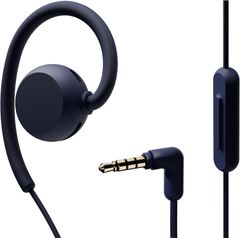 wm (ヌーム) オープンイヤー型 有線 (3.5mm) 耳スピーカー nwm WIRED | 耳をふさがない イヤホン 耳スピ NTT sonority ネイビーブルー