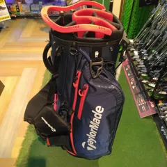 TaylorMade キャディバッグ ネイビー/レッド ゴルフバッグ