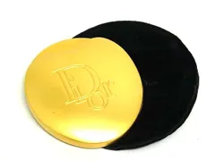 ■美品■ ChristianDior クリスチャンディオール  ミラー 手鏡 コンパクトミラー メイク用品 レディース ゴールド系 DJ8591