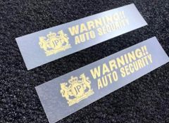 セキュリティステッカー　ゴールド　本物ジャンクションプロデュース