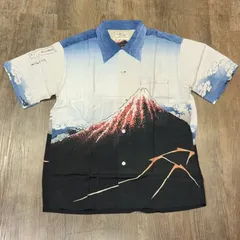 激レア北斎葛飾★波と山のデザイン アロハシャツM〜L相当 SUN SURF サンサーフ 日本の意匠 SS39460 葛飾北斎 スペシャル