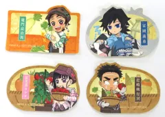 【中古】シール・ステッカー 集合(竈門炭治郎/栗花落カナヲ/冨岡義勇/悲鳴嶼行冥) ダイカットステッカー4枚セットA 「鬼滅の刃×ufotable Cafe/マチ★アソビCAFE 収穫祭2023 前期」 ufotableポイント交換景品