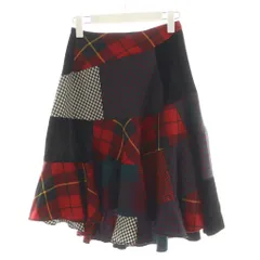 コムデギャルソン ロングスカート◎パッチワーク フレアスカート コムコム コムデギャルソンCOMME des GARCONS 異素材パッチ