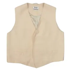 ACNE STUDIOS アクネストゥディオズ FN-WN-SUIT000161 AH0083 バックジップ オーバーサイズ ベスト ベージュ系 34【中古】のサムネイル