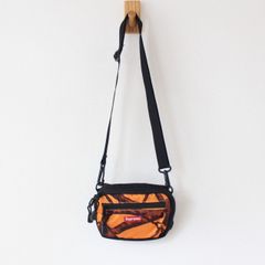 supreme 12aw ミニショルダーバッグ ツリーカモ柄 オレンジ×黒 （w-1000602）
