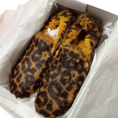 メゾンマルジェラ Maison Margiela 【 S58WR0093 】 ヒョウ柄 フェイクファー フラット スニーカー シューズ 靴 R199