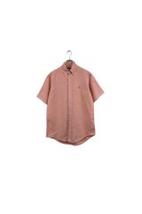 90's Ralph Lauren orange shirt ラルフローレン BD半袖シャツ オレンジ系 サイズ15-33 ボタンダウン メンズ ヴィンテージ ネ
