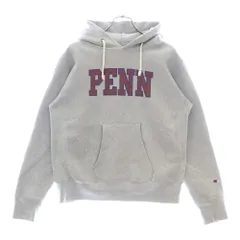 CHAMPION (チャンピオン) REVERSE WEAVE Penn リバースウィーブ 復刻赤単タグ ペンシルベニアカレッジプリント スウェット プルオーバーパーカー グレー
