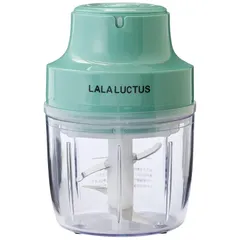 ラララクタス(Lalaluctus) (ラララクタス) フードチョッパー mini コードレス 充電式 1台4役 (刻む/混ぜる/練る/潰す) 150ml 軽量 プラスチック仕様 収納袋付き SE6900 1