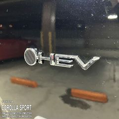 【松印】車種専用 エンブレムフィルム (HEV) トヨタ カローラスポーツ ZWE211H ZWE213H ZWE219H NRE210H NRE214H MZEA12H ハイブリッド