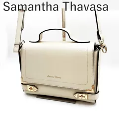 サマンサタバサ Samantha Thavasa 2wayバッグ ハンドバッグ ショルダース ミニ鏡付き アイボリー 白系