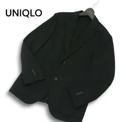 UNIQLO ユニクロ 春夏★ SLIM FIT コンフォート テーラード ジャケット Sz.M メンズ 黒