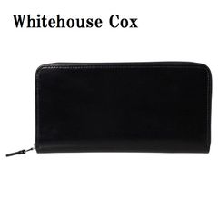 WHITEHOUSE COX ホワイトハウスコックス S2622 ジップ 長財布 ブラック