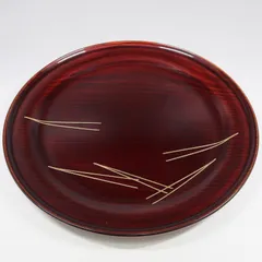 F1124 川端近左 彩渦 丸盆 共箱 大盆 径39.5cm 盆 茶道具 F1124 川端近左 彩渦 丸盆 共箱 大盆 径39.5cm 盆