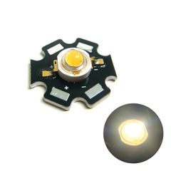 パワーLED Edison 1W 電球色 EDEX-1LA-E1 星型ヒートシンク付き 10個