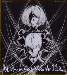[중고] 종이 제품 2B & 9S 캐릭터 디자인 · 총 작화 감독 나카이 준 신작 ​​색지 [Blu-ray / DVD NieR : Automata Ver1.1a BOX Vol.1] 점포 공통 특전