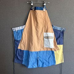 EASY SKANKING リメイクエプロン ワークエプロン カフェエプロン ガーデニング キャンプ