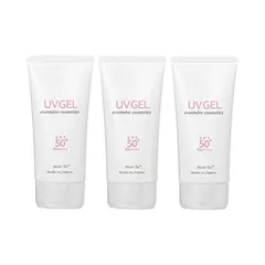 エバメール モイストテックUV SPF50+ PA++++ 日焼け止め美容ジェル 70g×3個 送料無料のサムネイル