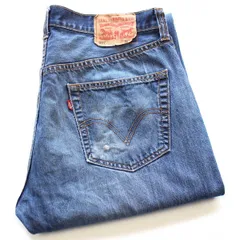 Levi'sリーバイス 501 USED加工 ペンキ飛び デニムパンツ W36 L32★SDP3992 ジーンズ ストレート ヒゲ ダメージ 縦落ち