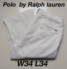 50【Polo By Ralph Lauren☆チノパン】34/34 古着 ポロチノ パンツ ポロ ラルフローレン