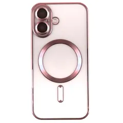 iPhone16 ケース メタリック カメラカバーケース 【Color】ピンク