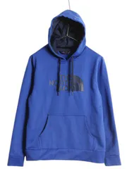 【お得なクーポン配布中!】 ノースフェイス プリント フード パーカー メンズ S 古着 The North Face ジャージ 素材 ストレッチ 裏 フリース プルオーバー アウトドア