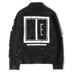 ELVIRA エルビラ クラッシュ加工 3rdタイプ デニムジャケット 黒 S