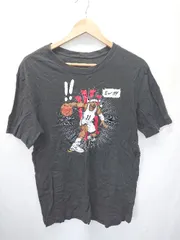 ◇ Θ　Φ NIKE ナイキ プリント 半袖 Tシャツ　カットソー サイズL ブラック メンズ E  【1410230027224】