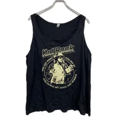 BELLA+CANVAS ノースリーブ プリントTシャツ 2XL ブラック KID ROCK ロックT タンクトップ 古着卸 アメリカ仕入 a708-5510